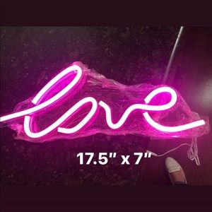 17.5” neon led LOVE sign